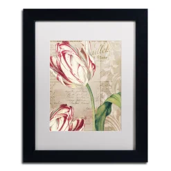 Trademark Fine Art Tulips Black Framed Wall Art