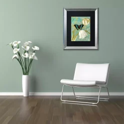 Alternative view of Trademark Fine Art White Tulips Silver Finish Framed Wall Art