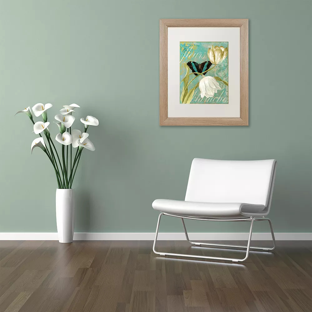 Trademark Fine Art White Tulips Distressed Framed Wall Art 2 Trademark Fine Art White Tulips Distressed Framed Wall Art - Image 2
