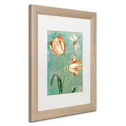 Trademark Fine Art Tulips Ablaze I Distressed Framed Wall Art -Kohl's Sales 2976270 ALT2