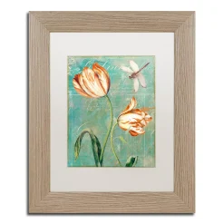 Trademark Fine Art Tulips Ablaze I Distressed Framed Wall Art -Kohl's Sales 2976270 ALT3