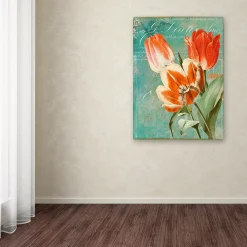 Trademark Fine Art Tulips Ablaze II Canvas Wall Art