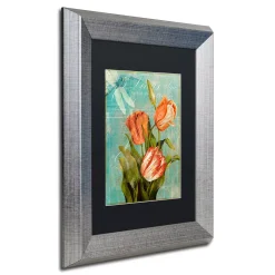 Trademark Fine Art Tulips Ablaze III Silver Finish Framed Wall Art -Kohl's Sales 2977603 ALT2