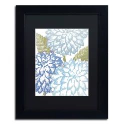 Trademark Fine Art Sea Dahlias I Black Framed Wall Art