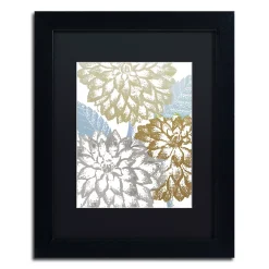 Trademark Fine Art Sea Dahlias II Black Framed Wall Art