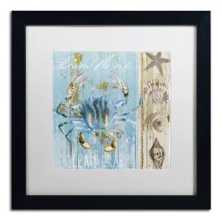 Trademark Fine Art Blue Crab II Black Framed Wall Art -Kohl's Sales 2979623 ALT3