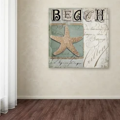 Trademark Fine Art Beach Book II Canvas Wall Art