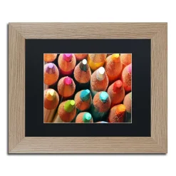 Trademark Fine Art Pencils Distressed Framed Wall Art