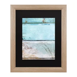 Trademark Fine Art Beach Moonrise I Framed Art