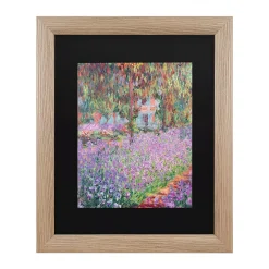 Trademark Fine Art Artists Garden At Giverny Framed Art