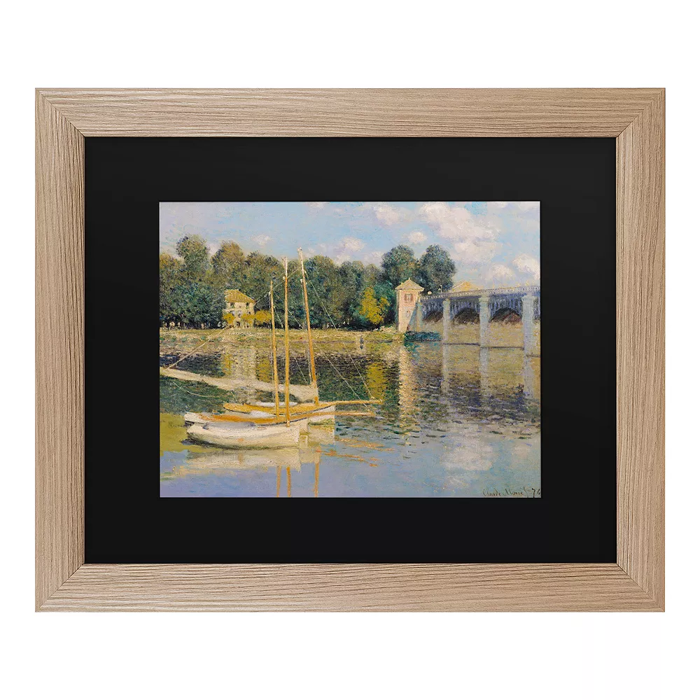 Trademark Fine Art The Bridge At Argenteuil Framed Art 1 Trademark Fine Art The Bridge At Argenteuil Framed Art
