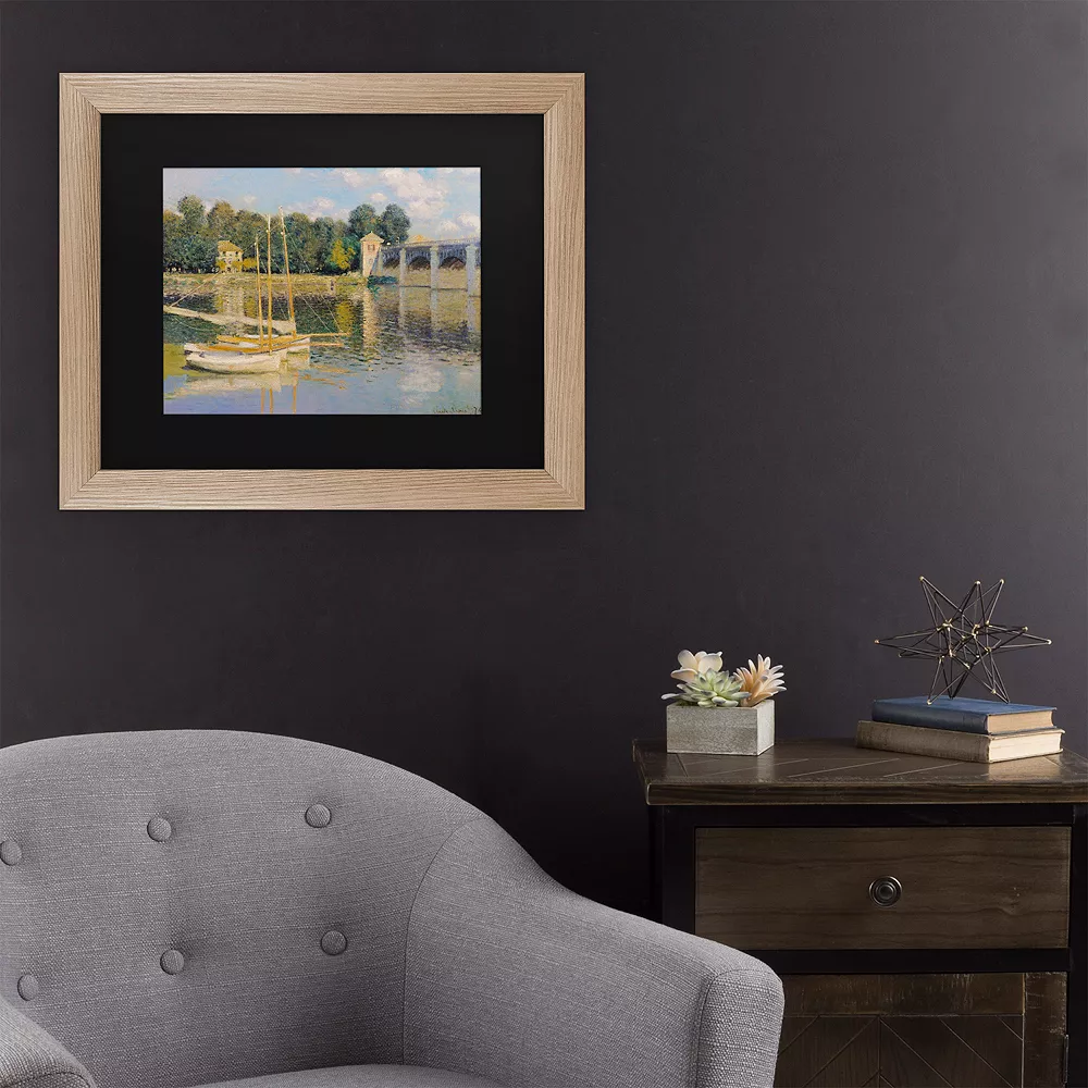 Trademark Fine Art The Bridge At Argenteuil Framed Art 2 Trademark Fine Art The Bridge At Argenteuil Framed Art - Image 2