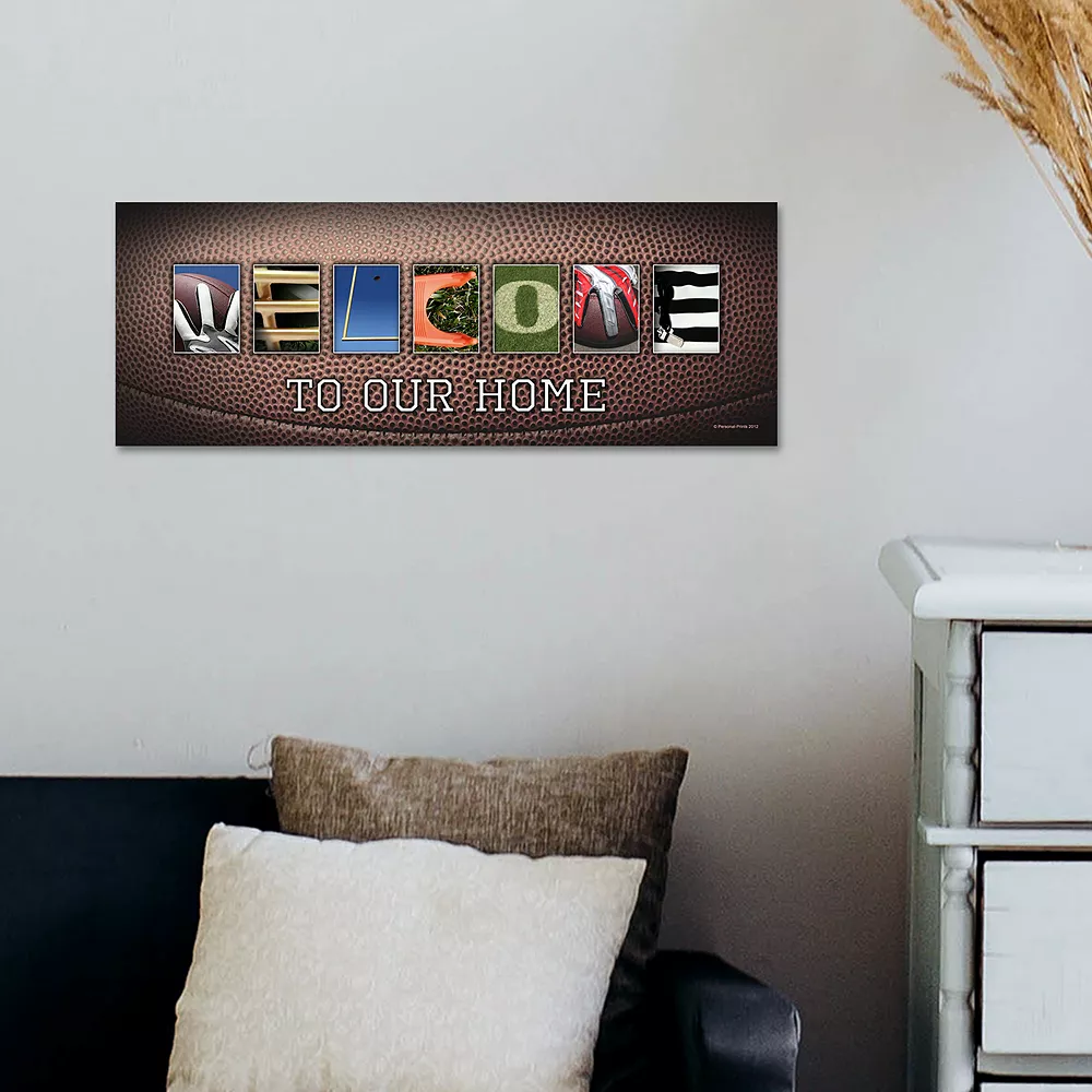 Personal-Prints Football "Welcome" Block Wall Art 2 Personal-Prints Football "Welcome" Block Wall Art - Image 2