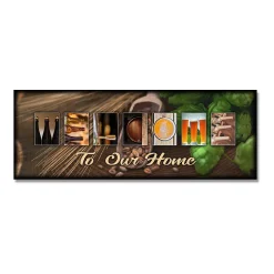 Personal-Prints Craft Beer "Welcome" Block Wall Art