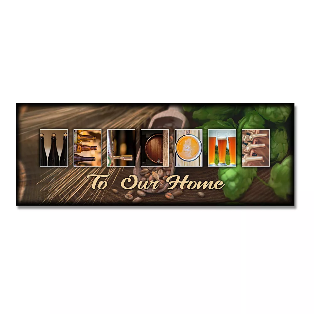 Personal-Prints Craft Beer "Welcome" Block Wall Art 1 Personal-Prints Craft Beer "Welcome" Block Wall Art