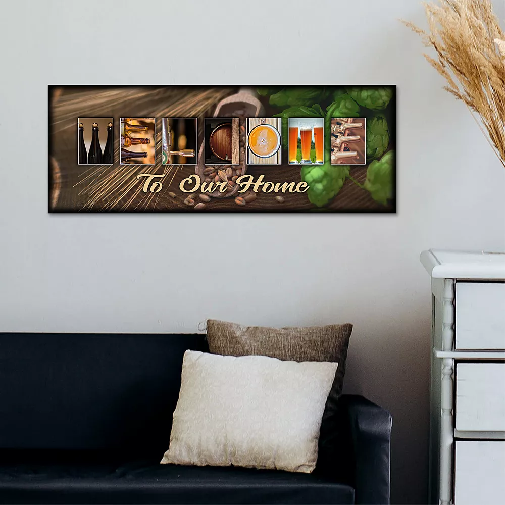 Personal-Prints Craft Beer "Welcome" Block Wall Art 2 Personal-Prints Craft Beer "Welcome" Block Wall Art - Image 2