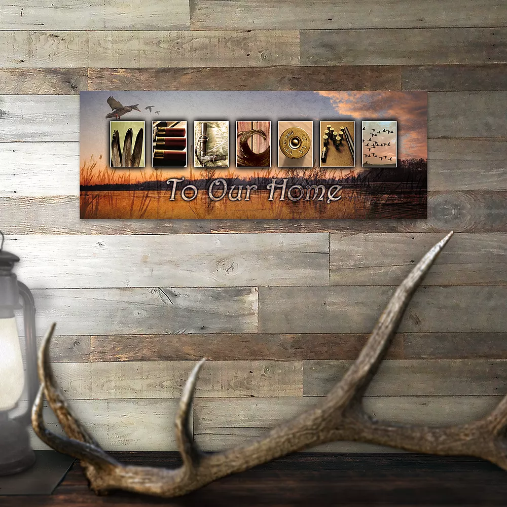 Personal-Prints "Duck Hunting - Welcome" Block Mount Wall Art 2 Personal-Prints "Duck Hunting - Welcome" Block Mount Wall Art - Image 2