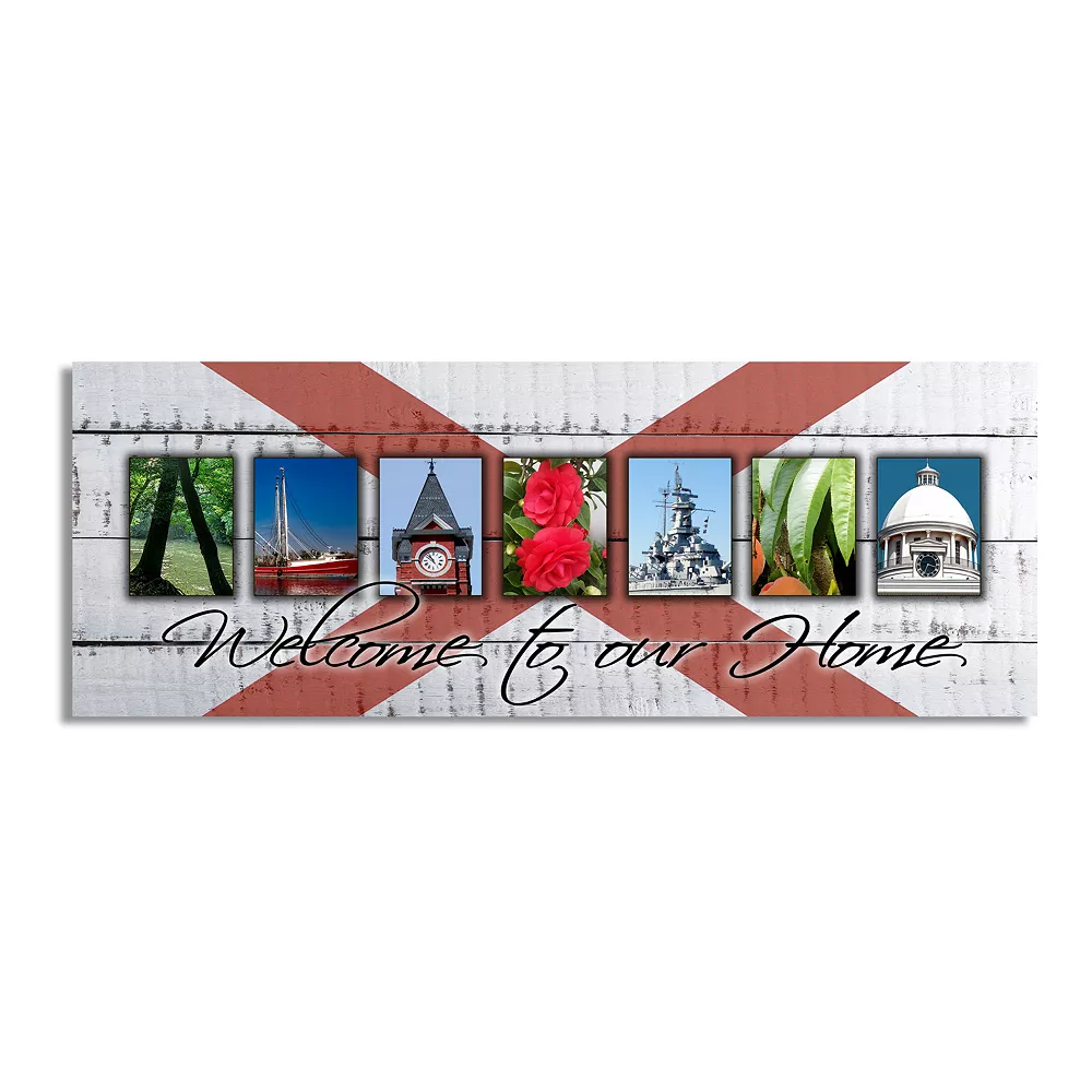 Personal-Prints "Alabama - State Welcome" Block Mount Wall Art 1 Personal-Prints "Alabama - State Welcome" Block Mount Wall Art