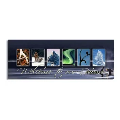 Personal-Prints "Alaska - State Welcome" Block Mount Wall Art