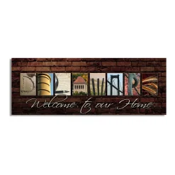 Personal-Prints Delaware "Welcome" Block Wall Art