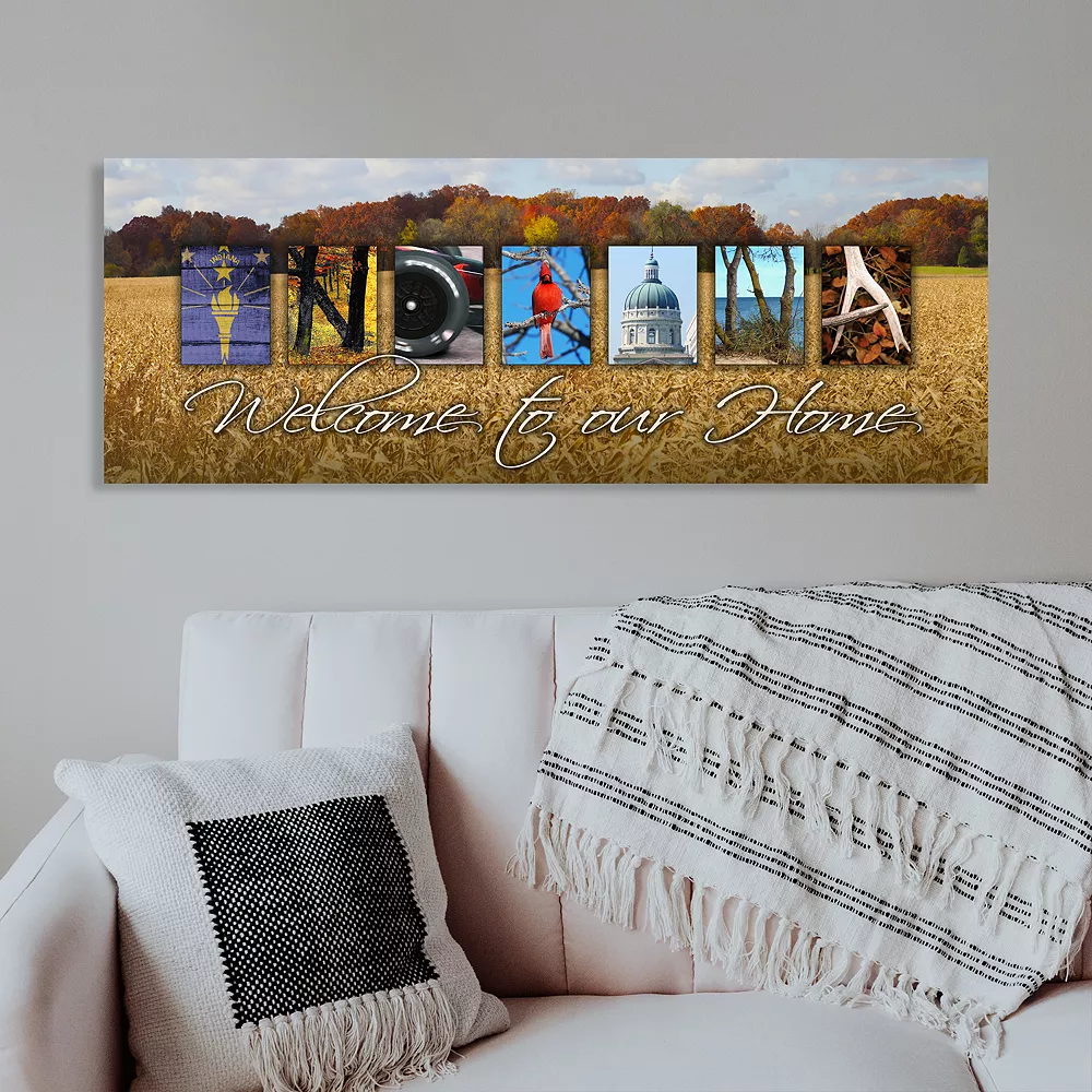 Personal-Prints "Indiana - State Welcome" Block Mount 2 Personal-Prints "Indiana - State Welcome" Block Mount - Image 2