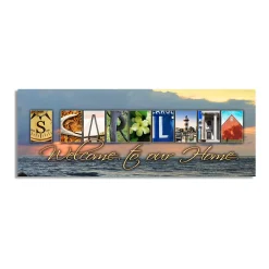 Personal-Prints South Carolina "Welcome" Block Wall Art