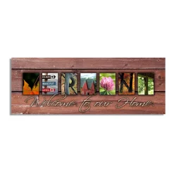 Personal-Prints Vermont "Welcome" Block Wall Art