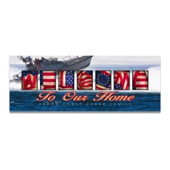 Personal-Prints Coast Guard "Welcome" Block Wall Art
