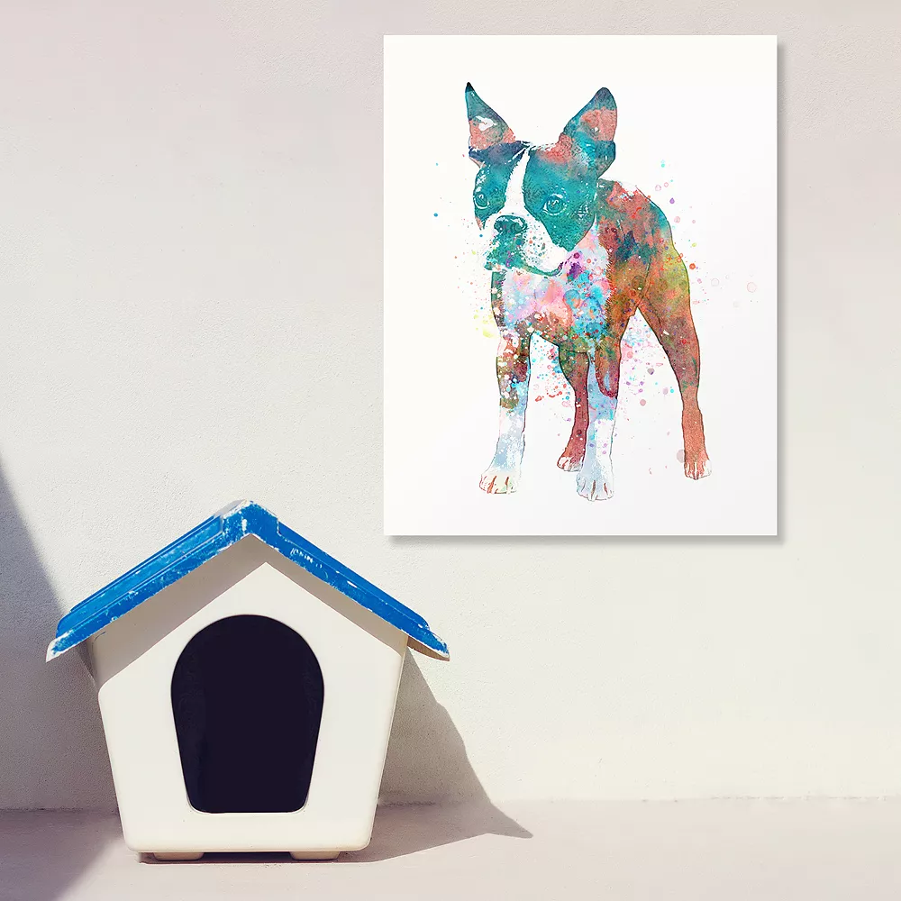 Personal-Prints Boston Terrier Watercolor Wall Art 2 Personal-Prints Boston Terrier Watercolor Wall Art - Image 2