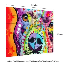Trademark Fine Art 'Thoughtful Pitbull' Wood Slat Art 10 Trademark Fine Art 'Thoughtful Pitbull' Wood Slat Art -Kohl's Sales 3988731 ALT5