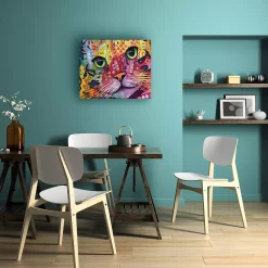 Trademark Fine Art 'Tilt Cat' Wood Slat Art -Kohl's Sales 3988732 ALT2