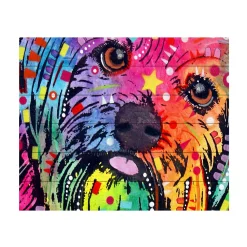 Trademark Fine Art 'Yorkie' Wood Slat Art