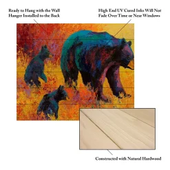 Trademark Fine Art 'Double Trouble Black Bear' Wood Slat Art -Kohl's Sales 3988959 ALT4