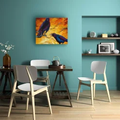 Trademark Fine Art 'Crows 9' Wood Slat Art 8 Trademark Fine Art 'Crows 9' Wood Slat Art -Kohl's Sales 3989000 ALT2