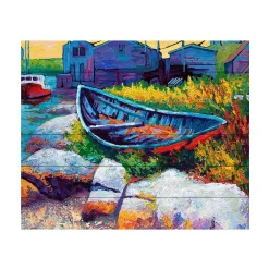 Trademark Fine Art 'Judy East Coast Boat Faa' Wood Slat Art