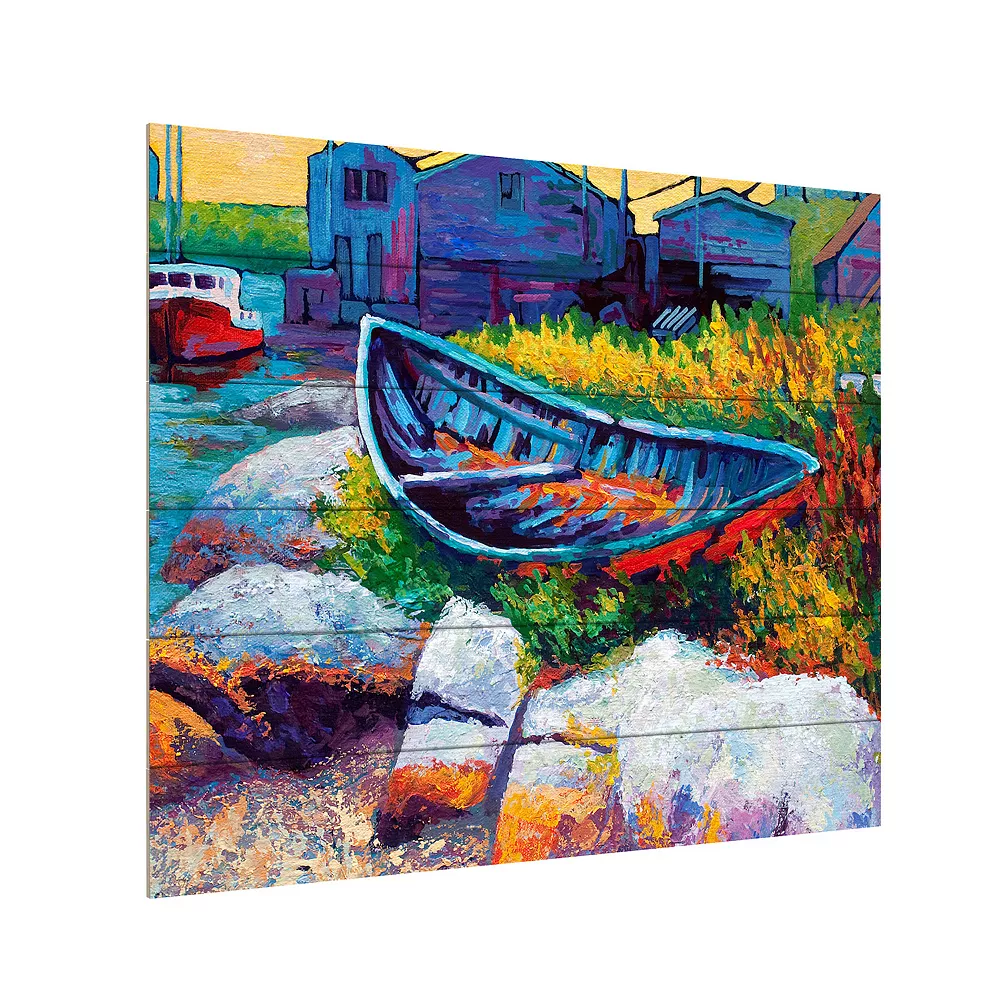 Trademark Fine Art 'Judy East Coast Boat Faa' Wood Slat Art 2 Trademark Fine Art 'Judy East Coast Boat Faa' Wood Slat Art - Image 2