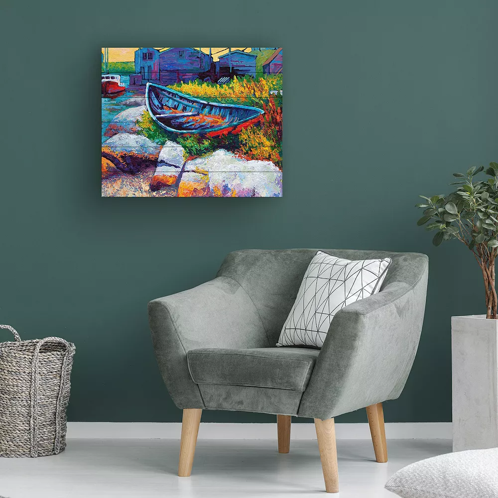 Trademark Fine Art 'Judy East Coast Boat Faa' Wood Slat Art 4 Trademark Fine Art 'Judy East Coast Boat Faa' Wood Slat Art - Image 4