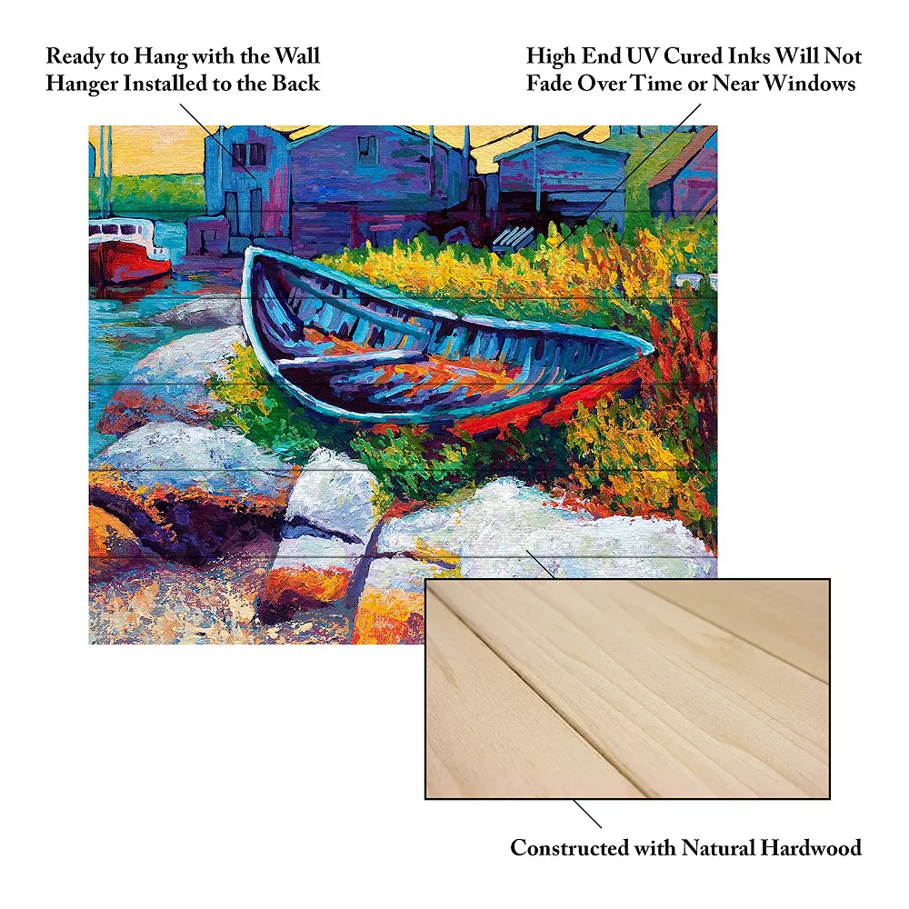 Trademark Fine Art 'Judy East Coast Boat Faa' Wood Slat Art 5 Trademark Fine Art 'Judy East Coast Boat Faa' Wood Slat Art - Image 5