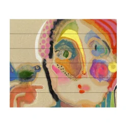 Trademark Fine Art Wyanne 'The Talker' Wood Slat Art