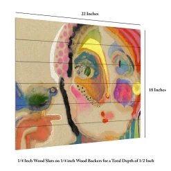 Trademark Fine Art Wyanne 'The Talker' Wood Slat Art 11 Trademark Fine Art Wyanne 'The Talker' Wood Slat Art -Kohl's Sales 3989185 ALT5