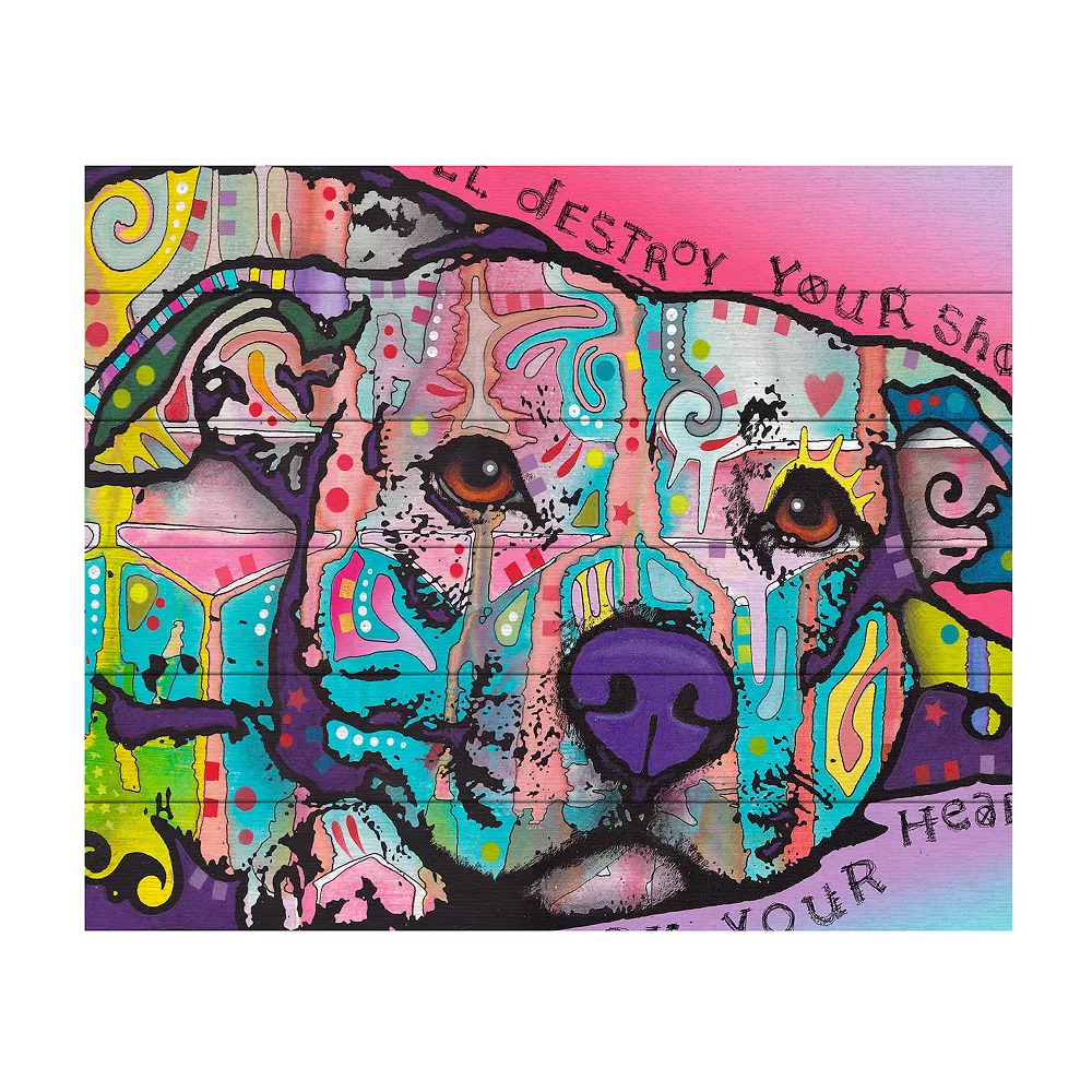 Trademark Fine Art 'Never Break Your Heart' Wood Slat Art 1 Trademark Fine Art 'Never Break Your Heart' Wood Slat Art