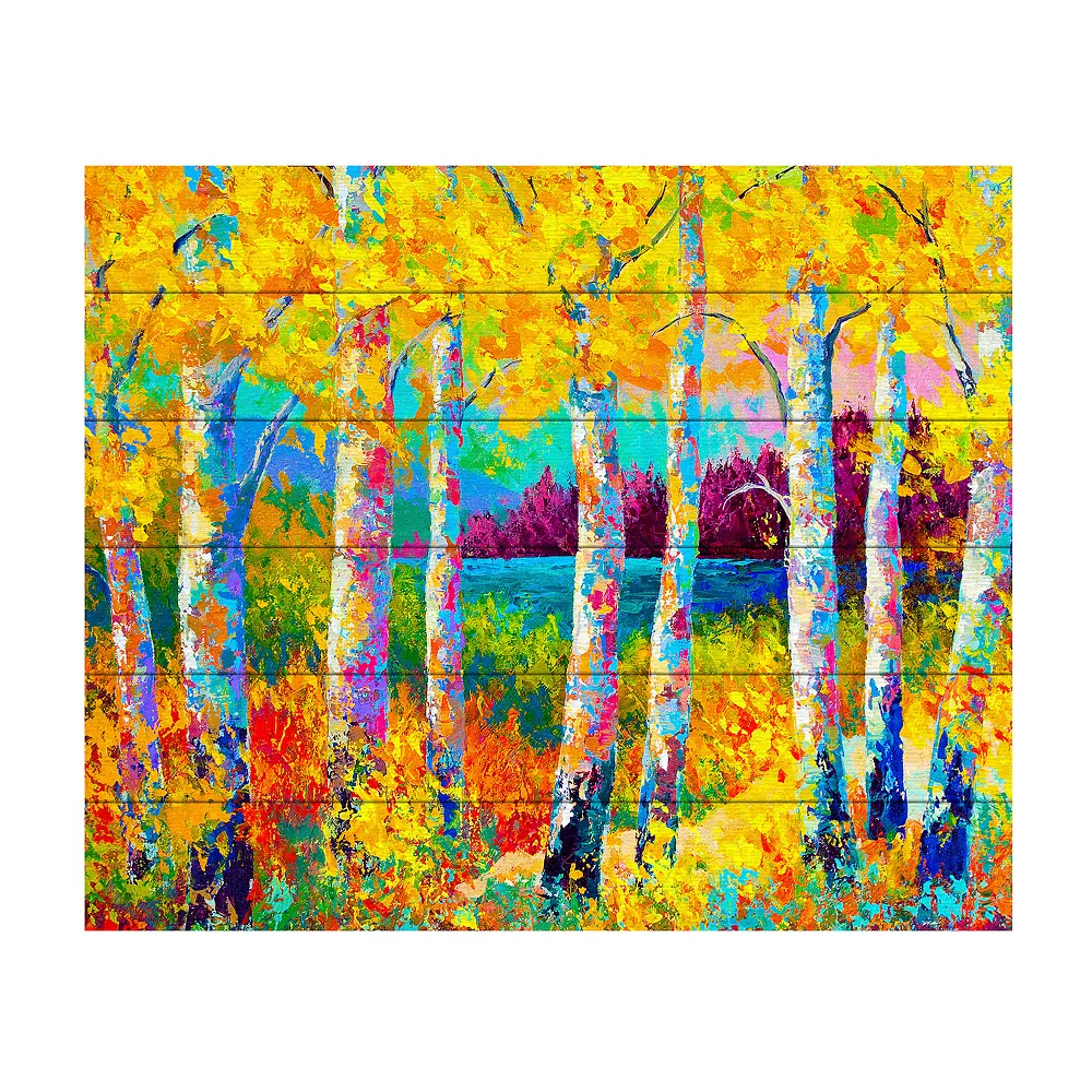 Trademark Fine Art 'Autumn Jewels' Wood Slat Art 1 Trademark Fine Art 'Autumn Jewels' Wood Slat Art