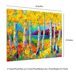 Trademark Fine Art 'Autumn Jewels' Wood Slat Art 11 Trademark Fine Art 'Autumn Jewels' Wood Slat Art -Kohl's Sales 3989355 ALT5