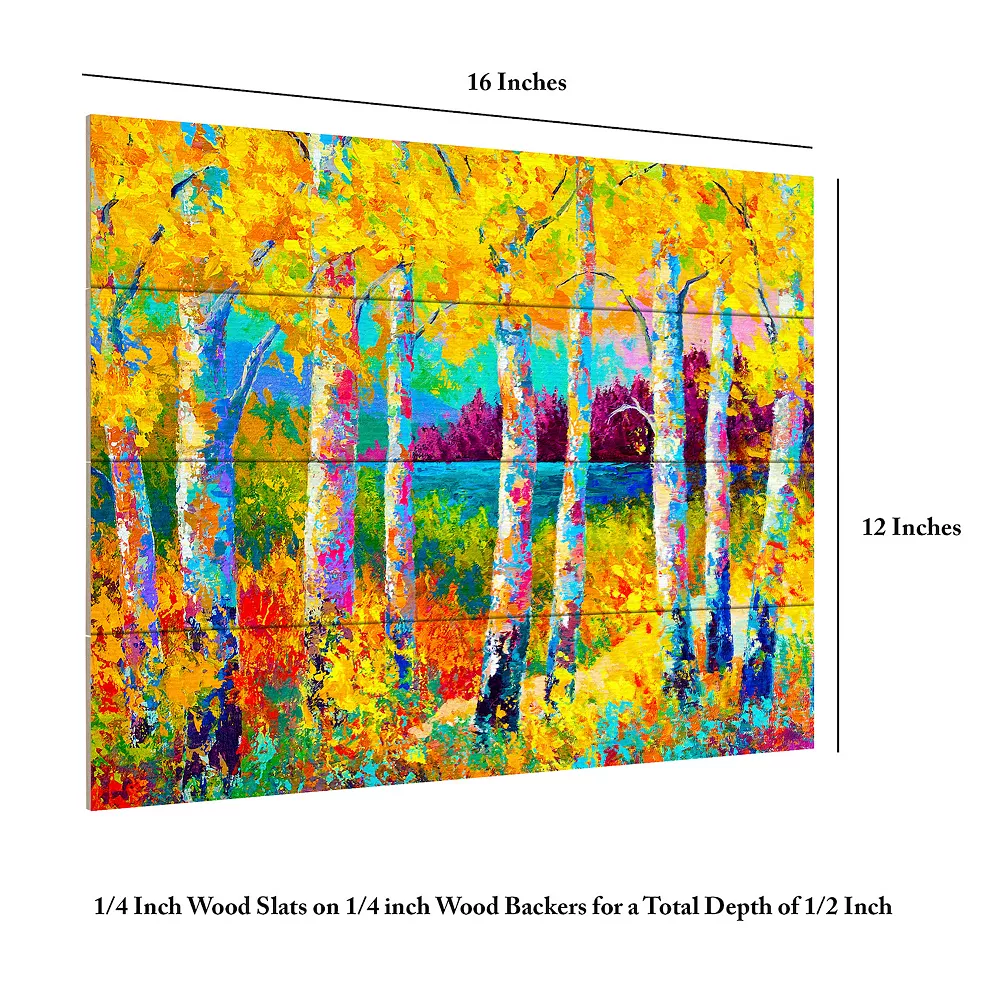 Trademark Fine Art 'Autumn Jewels' Wood Slat Art 6 Trademark Fine Art 'Autumn Jewels' Wood Slat Art - Image 6