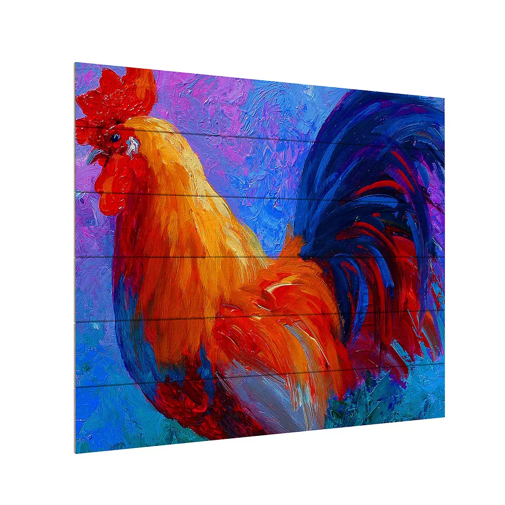 Trademark Fine Art 'Rooster Bob 1' Wood Slat Art 2 Trademark Fine Art 'Rooster Bob 1' Wood Slat Art - Image 2