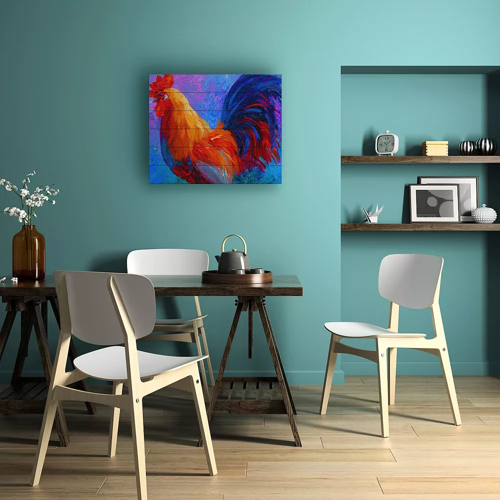 Trademark Fine Art 'Rooster Bob 1' Wood Slat Art 3 Trademark Fine Art 'Rooster Bob 1' Wood Slat Art - Image 3