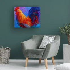 Trademark Fine Art 'Rooster Bob 1' Wood Slat Art 9 Trademark Fine Art 'Rooster Bob 1' Wood Slat Art -Kohl's Sales 3989402 ALT3