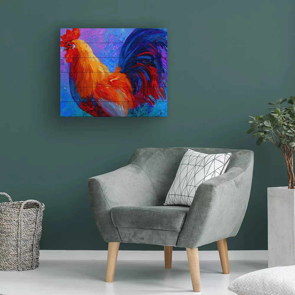 Trademark Fine Art 'Rooster Bob 1' Wood Slat Art 4 Trademark Fine Art 'Rooster Bob 1' Wood Slat Art - Image 4
