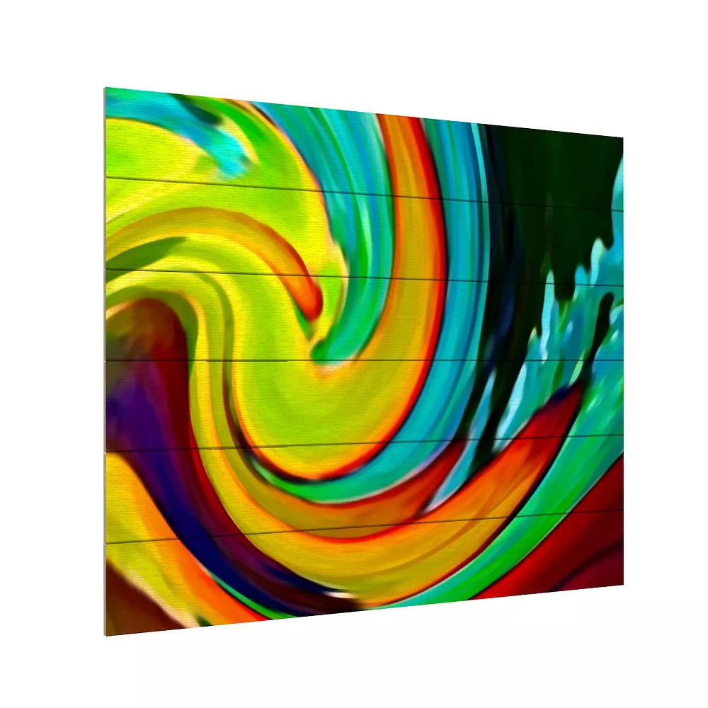 Trademark Fine Art Trademark Fine 'Crashing Wave' Wood Slat Art 2 Trademark Fine Art Trademark Fine 'Crashing Wave' Wood Slat Art - Image 2