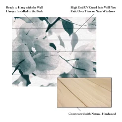 Trademark Fine Art Beata Czyzowska Young 'About A Flower' Wood Slat Art -Kohl's Sales 3989460 ALT4